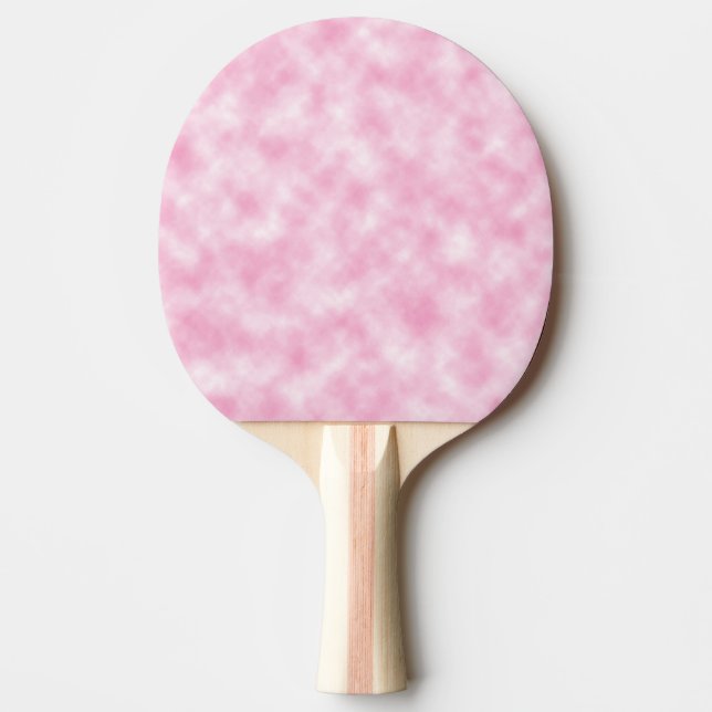 Created Pink Clouds Abstract Art Pattern Ping Pong Paddle (Front)