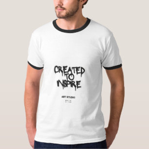 Created to Inspire Motivational Typography T-Shirt