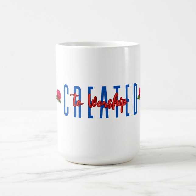 Created To Worship Coffee Mug (Center)