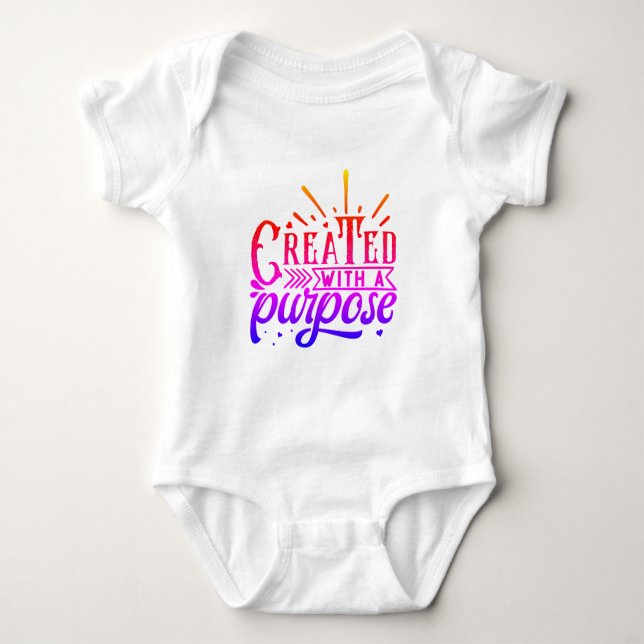 Created with a Purpose Baby Bodysuit (Front)