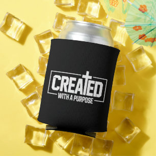 Created With A Purpose Christian Blessed Bible  Can Cooler
