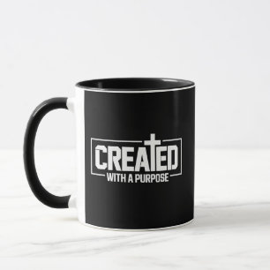 Created With A Purpose Christian Blessed Bible Mug