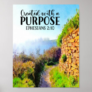 Created with a Purpose Ephesians Poster