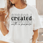 Created with a Purpose Tri-Blend Shirt<br><div class="desc">Inspire yourself and others with our Created with a Purpose shirt. Featuring the motivational phrase "Created with a Purpose" in bold, stylish lettering, this design is perfect for those who want to express their belief in a meaningful and intentional life. Ideal for casual wear or as a thoughtful gift for...</div>