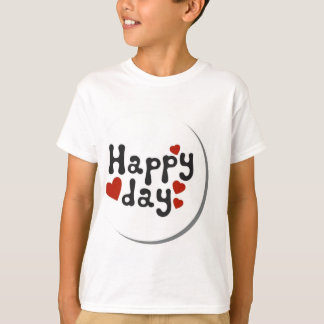 Creating a T-shirt design with the title "Happy Da
