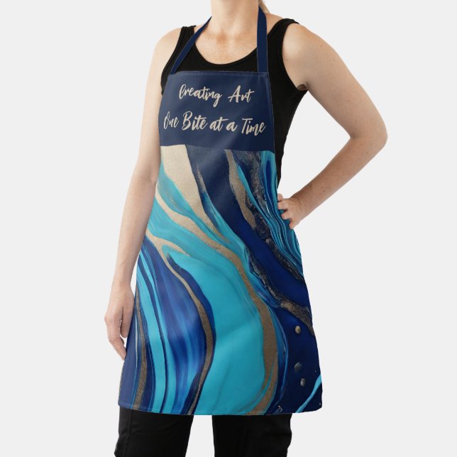 Creating Art One Bite at a Time- Abstract Apron (Insitu)
