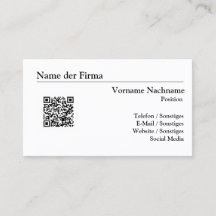 Creating Business Cards - Simple Template -
