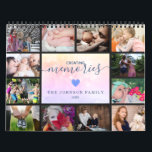 Creating Memories 2020 Photos Calendar<br><div class="desc">Share a favourite memory on each page of this 2019 photo calendar. Cover features a thumbnail version of each photo with a "creating memories" in the centre on a light pink watercolor background. Personalise with your family name and year. Inside, your photos appear in vibrant full bleed. Email me @...</div>
