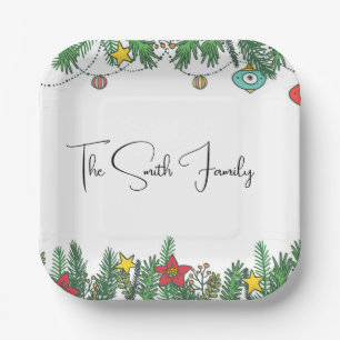 Creating Memories Around the Tree Paper Plate