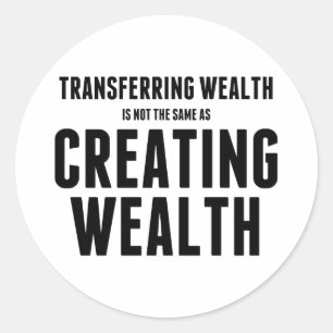 Creating Wealth Classic Round Sticker