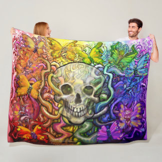 Creation Cycle Rainbow Magic Fleece Blanket