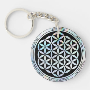 Creation Harmony Symbol Magnet Key Ring