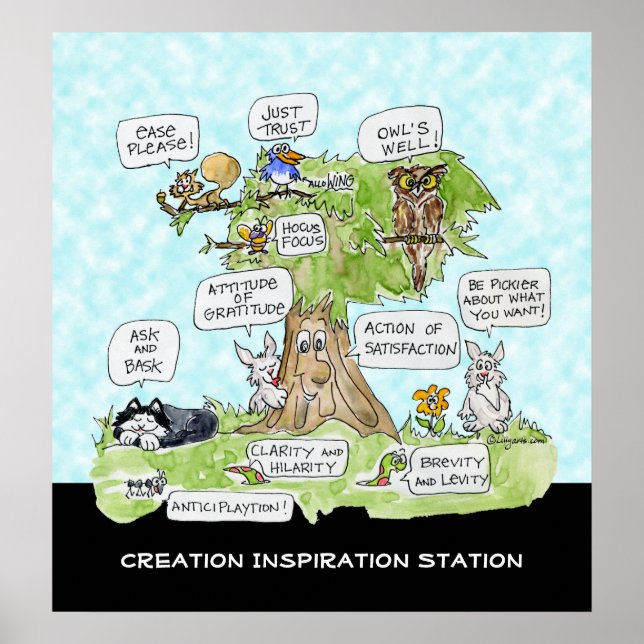 Creation Inspiration Station Cute Poster (Front)