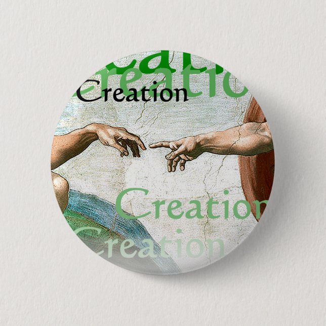 Creation of Adam 6 Cm Round Badge (Front)