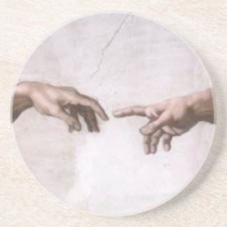 Creation of Adam (detail-hands) Coaster
