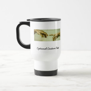 Creation of Adam (detail-hands) Travel Mug
