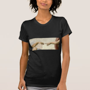 Creation of Adam Hands - Michelangelo T-Shirt