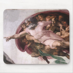 Creation of Adam in detail Mouse Pad