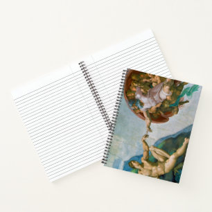 Creation of Adam - Michelangelo 1475 - 1564 Notebook