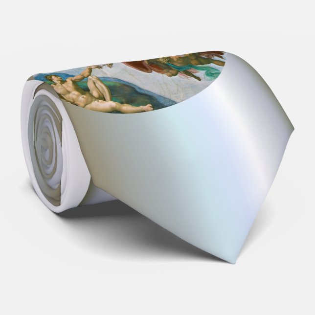Creation of Adam - Michelangelo 1475 - 1564 Tie (Rolled)