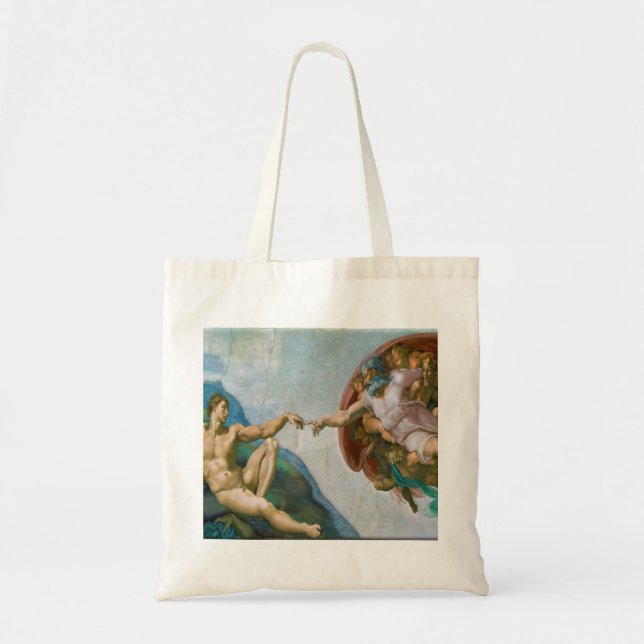 Creation of Adam - Michelangelo 1475 - 1564 Tote Bag (Front)