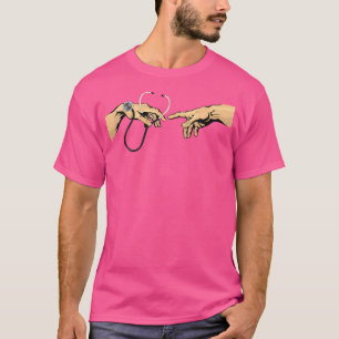Creation Of Adam Michelangelo Doctor Hospital Stet T-Shirt