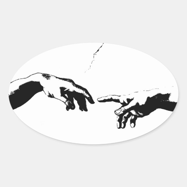 Creation of Adam Oval Sticker (Front)
