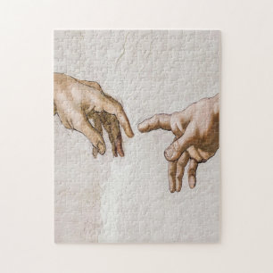 Creation Of Adam Sistine Chapel - Michelangelo Jigsaw Puzzle