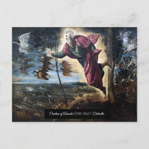 Creation of Animals Postcard