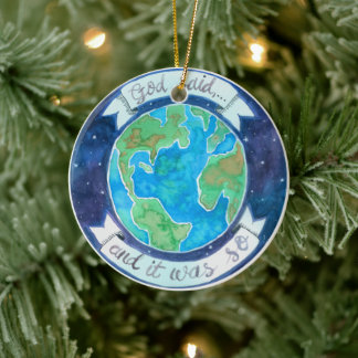 Creation of the World Jesse Tree Ceramic Tree Decoration