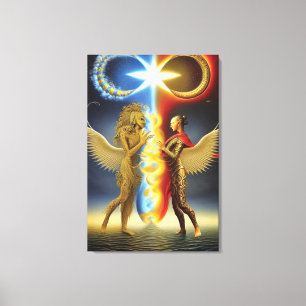 Creation Of Yin and Yang Canvas Print