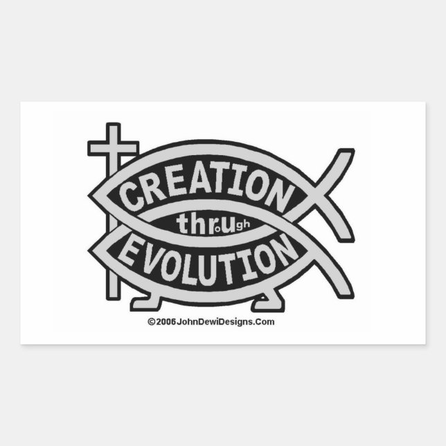 CREATION THRoUgh EVOLUTION Sticker (Front)