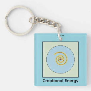 Creational Energy Symbol Key Ring