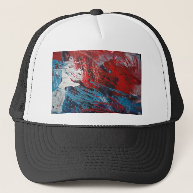 Creative Abstract Art Decor Trucker Hat (Front)