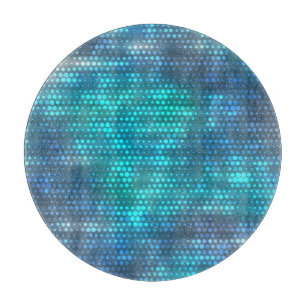 Creative abstract blue background design. cutting board
