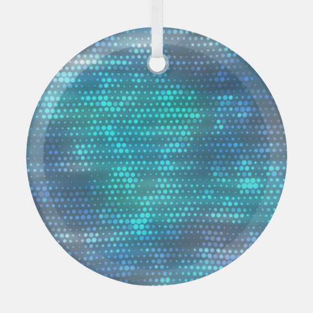 Creative abstract blue background design. glass tree decoration (Front)