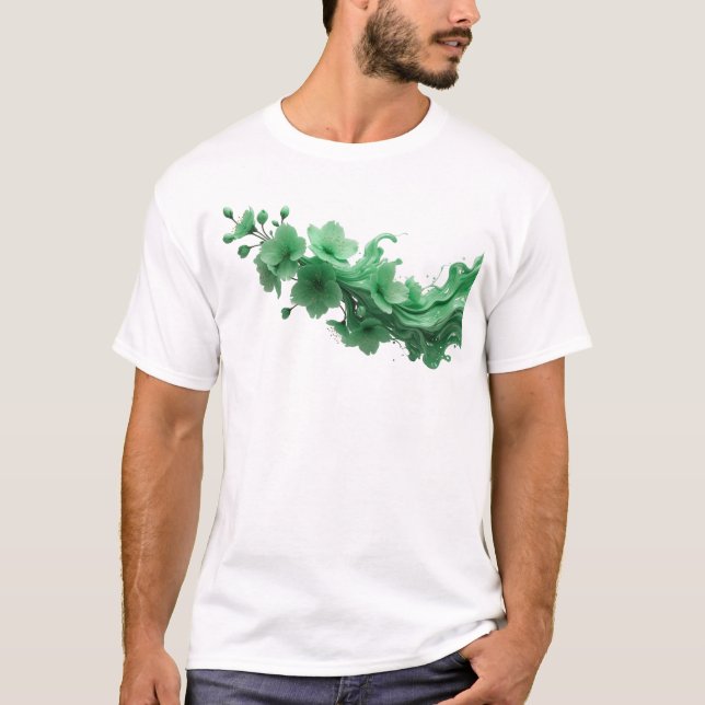 Creative ABSTRACT FLOWER 26 Design T-Shirt (Front)