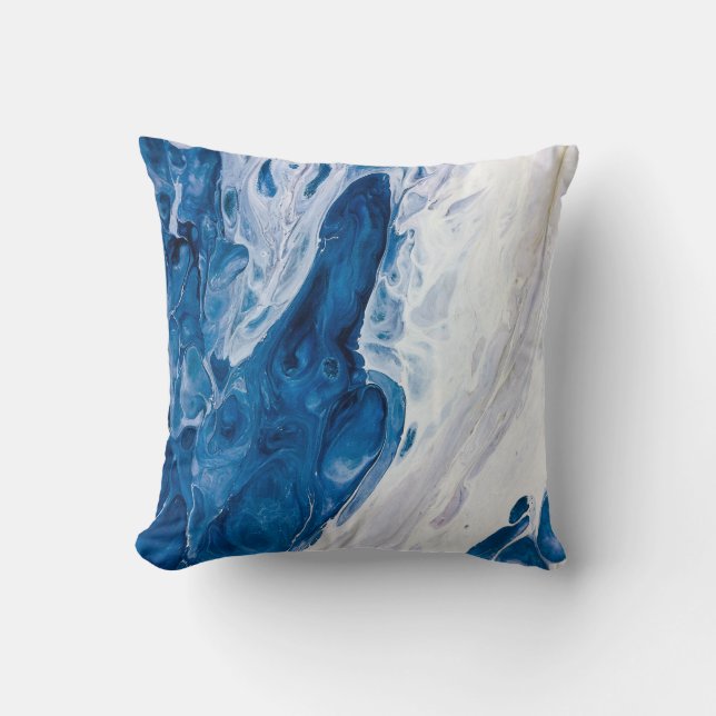 Creative abstract hand painted background, wallpap cushion (Front)
