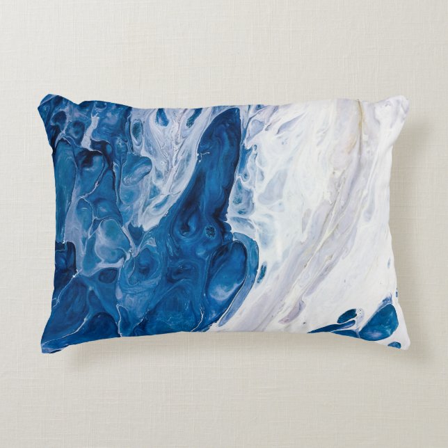 Creative abstract hand painted background, wallpap decorative cushion (Front)