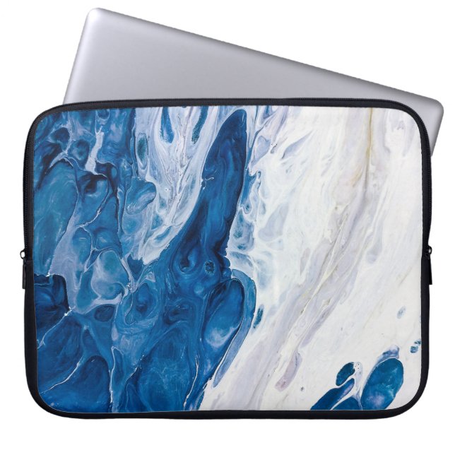 Creative abstract hand painted background, wallpap laptop sleeve (Front)