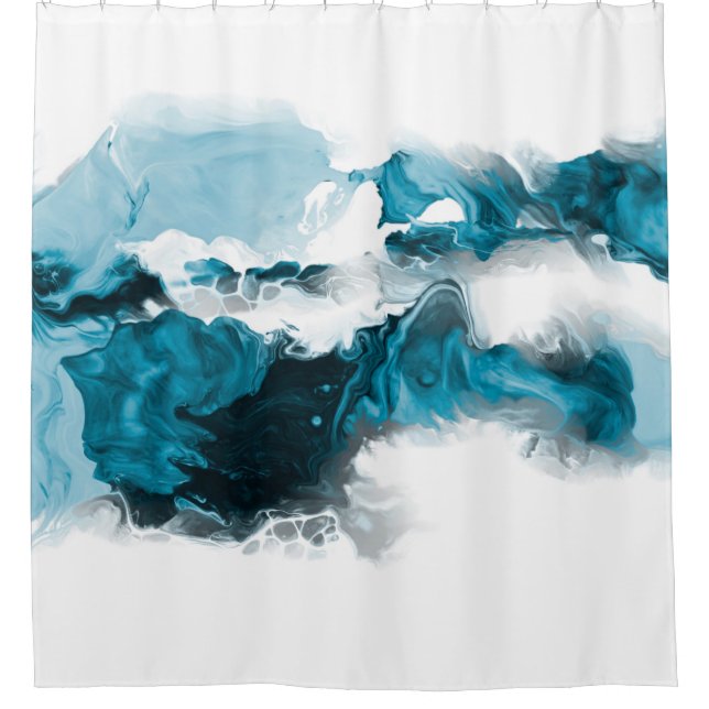 Creative abstract hand painted background, wallpap shower curtain (Front)
