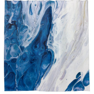 Creative abstract hand painted background, wallpap shower curtain