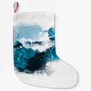 Creative abstract hand painted background, wallpap small christmas stocking