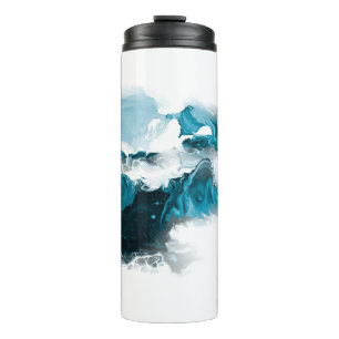 Creative abstract hand painted background, wallpap thermal tumbler