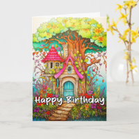 Creative Abstract Mushroom House Illustration