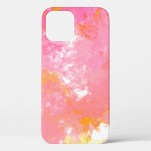 Creative abstract painting. Background with artist iPhone 12 Case
