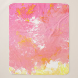 Creative abstract painting. Background with artist Sherpa Blanket