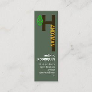 Creative Alphabet-H Handyman Service Mini Business Card