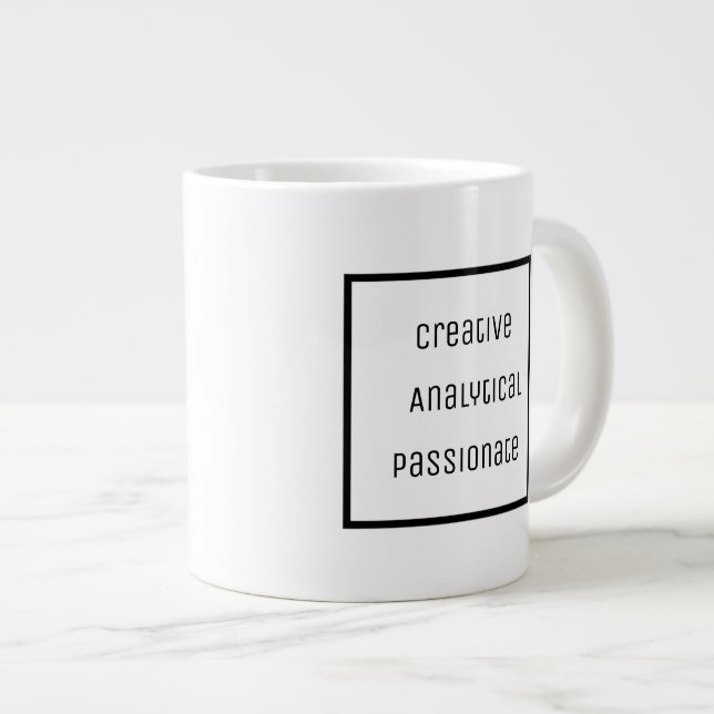 Creative, Analytical, Passionate Speciality Mug (Front Right)