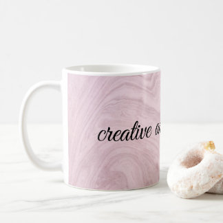 Creative and Ambitious Girl Boss Marble Mug 